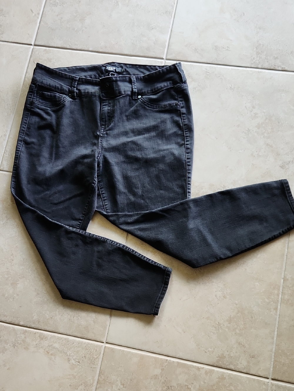 torrid High Rise Straight Leg Black Jeans Zip & Three Button Close Women's 20R